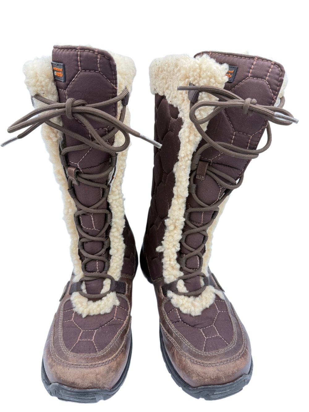 UGG Capstone Waterproof Quilted Winter Boots Brown Women’s Size 9 - Picture 2 of 6